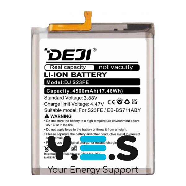 Акумулятор DEJI EB-BS711ABY для Samsung Galaxy S23 FE SM-S711, 4500 мА·год