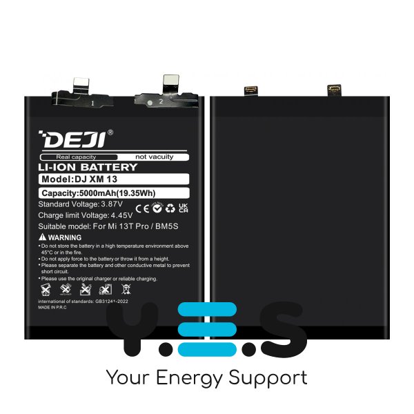 Акумулятор DEJI BM5S для Xiaomi 13T Pro та Redmi K60, 5000 mAh