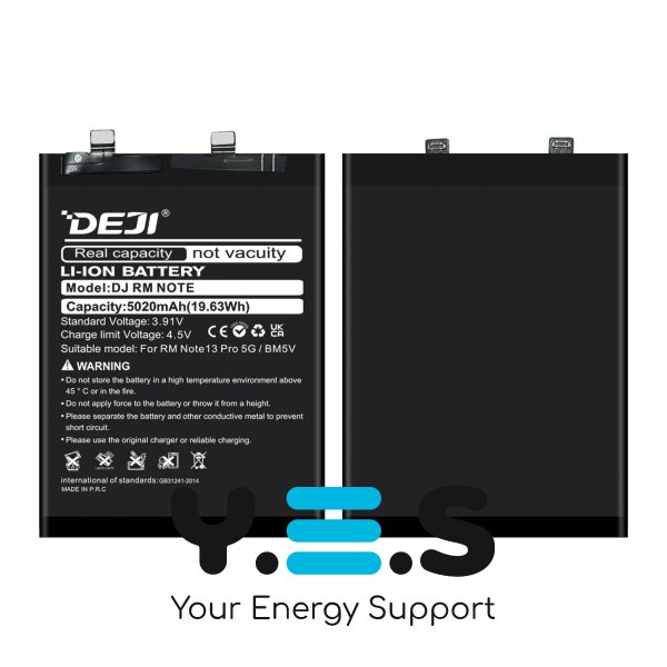 Акумулятор DEJI BM5V для Xiaomi Redmi Note 13 Pro 5G, ємність 5020 mAh