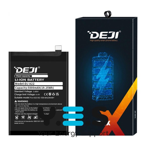 Акумулятор DEJI EB-BA226ABY для Samsung Galaxy A22 SM-A226, 5000 мА·год