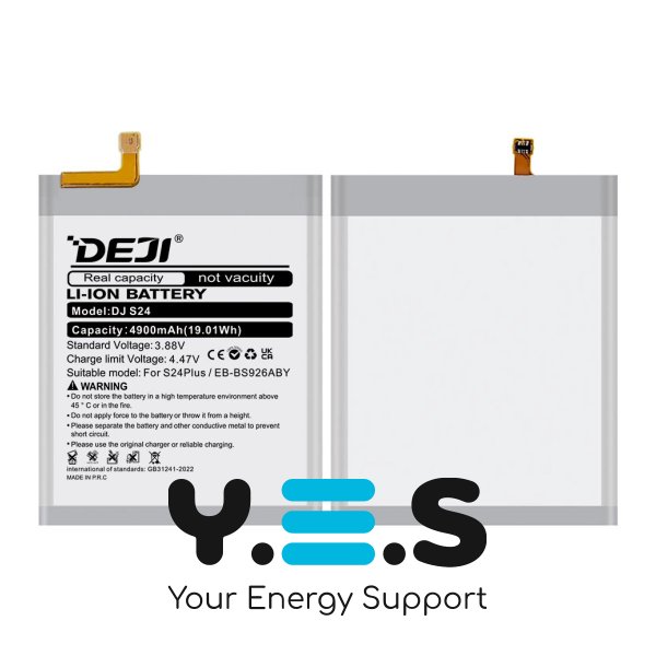 Акумулятор DEJI EB-BS926ABY для Samsung Galaxy S24+ Plus SM-S926, 4900 мА·год