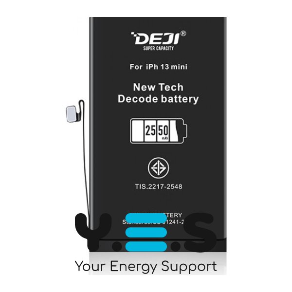 Адаптивний акумулятор DEJI 2550 mAh для iPhone 13 Mini, розпізнається iOS, без прошивки