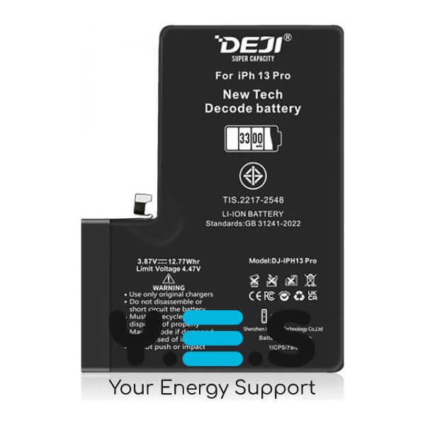 Акумулятор DEJI 3300 mAh для iPhone 13 Pro, адаптивний, розпізнається iOS, без прошивки