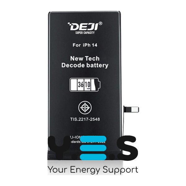 Адаптивний акумулятор DEJI 3610 mAh для iPhone 14 — розпізнається iOS, без прошивки