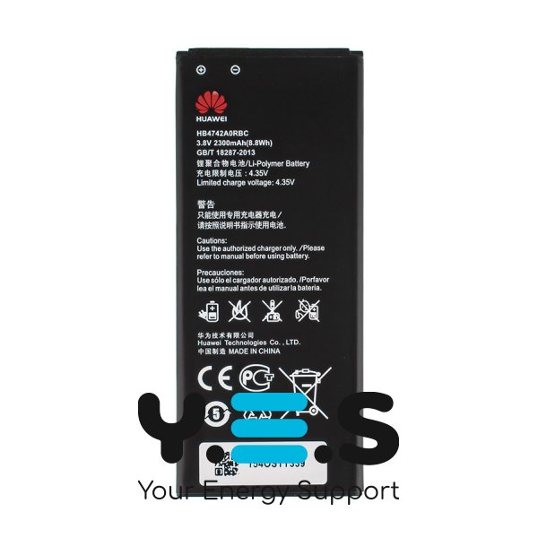 Акумулятор для Huawei HB4742A0RBC (Ascend G730) 3.8V 2300mAh 8.8Wh