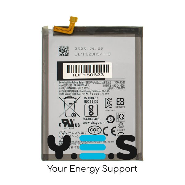 Акумулятор для Samsung Galaxy M20S/M30S/M21/M21S/F41 SM-M307/SM-M207 EB-BM207ABY 6000mAh Original