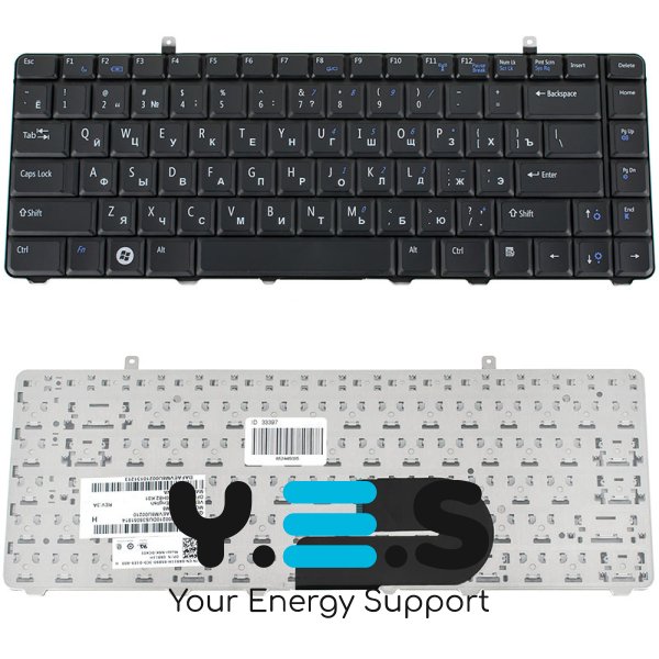 Клавіатура для ноутбука Dell Vostro A840/A860/1014/1015/1088, RU-розкладка, чорна