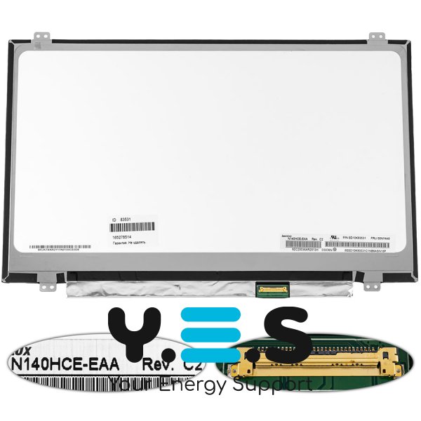 Матриця 14" N140HCE-EAA IPS FHD 1920×1080 eDP 30pin 250кд/м² LED Slim матова (renew)