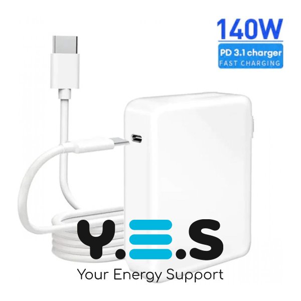 Адаптер живлення USB‑C 140W для MacBook Pro 13–16" (2016–2023) та MacBook Air 13" (2018–2024)