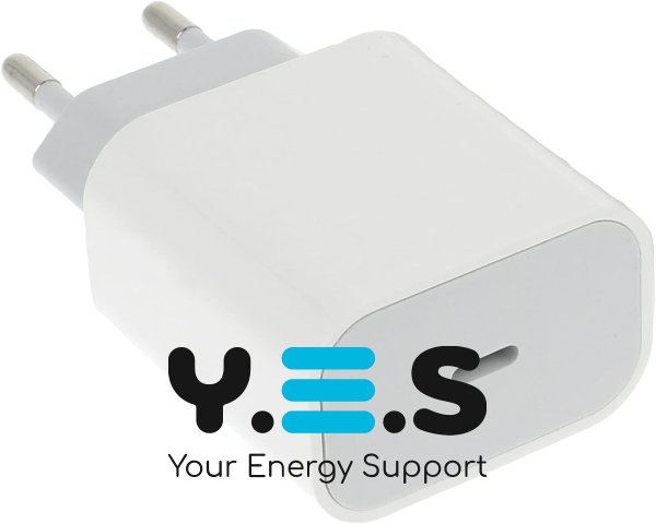 Мережевий адаптер USB‑C 25W Power Adapter для зарядки планшетів і телефонів