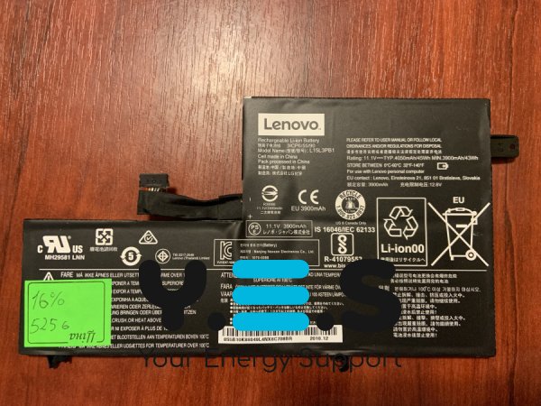 Акумулятор LENOVO L15L3PB1, знос 16%, для Lenovo Chromebook N22 (B5256) Original