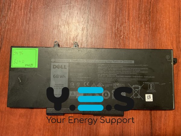 Акумулятор DELL 4GVMP, знос 34% для Latitude 5400/5500, Precision 3540, Inspiron 2-in-1 7590/7591/7791 (B5240) Original
