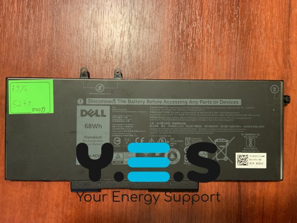 Акумулятор DELL 4GVMP, знос 79% для Latitude 5400/5500, Precision 3540, Inspiron 2-in-1 7590/7591/7791 (B5241) Original