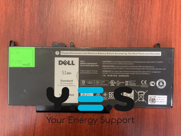 Акумулятор DELL G5M10, знос 61% для Latitude E5250, E5450, E5550 (B5195) Original