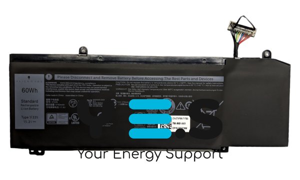 Акумулятор 1F22N для Dell Alienware M15 R1 2018 / Alienware M17 (P37E, 2019)