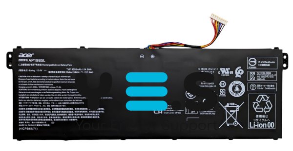 Оригінальний акумулятор AP19B5L для Acer Nitro 5 AN515-42/52/53 та Swift 3 SF314