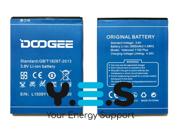 Акумуляторна батарея для DOOGEE Y100 Plus Valencia2