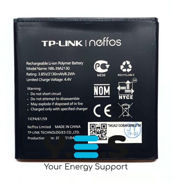 Акумулятор TP-Link Neffos Y5 (NBL-39A2130) — батарея для смартфона