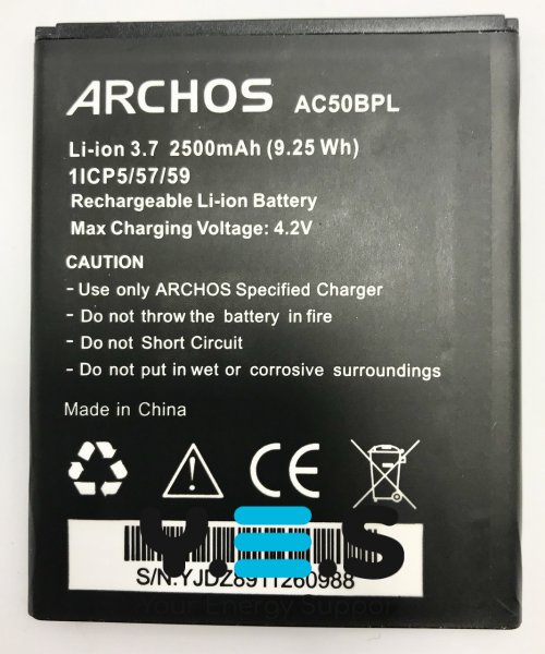 Акумуляторна батарея для Archos 50b Platinum (AC50BPL)