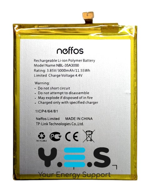 Акумулятор для TP-Link Neffos X1 Max (TP903A) NBL-35A3000, 3000 мА·год