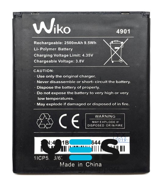 Акумулятор Wiko 4901 для смартфонів Wiko Tommy / Tommy 2