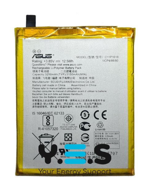 Акумулятор для Asus Zenfone 4 ZE554KL / 4 Pro ZS551KL / 5 Lite ZC600KL (C11P1618)