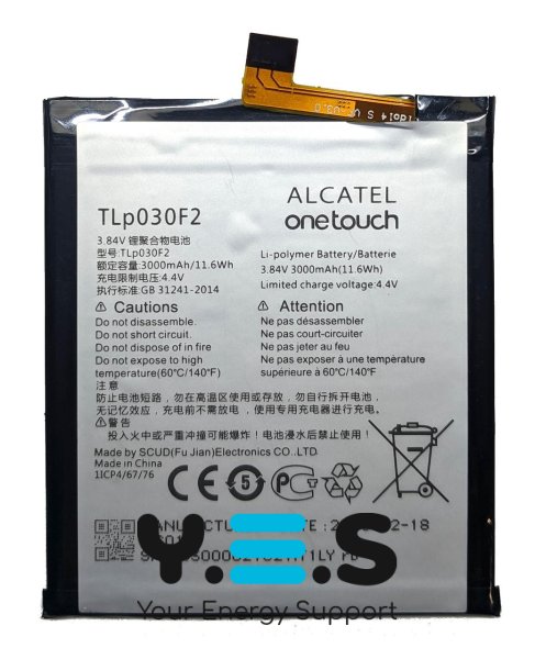 Акумулятор Alcatel TLp030F1/TLp030F2 для One Touch Idol 4S/4S LTE/OT-6070