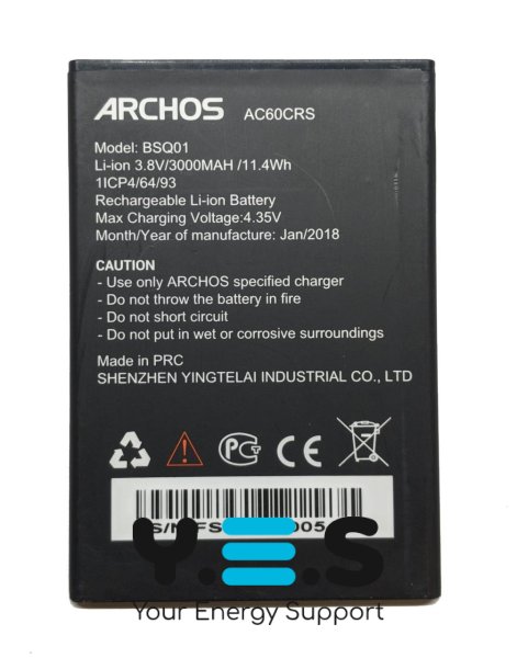 Акумулятор Archos AC60CRS BSQ01 — надійна батарея для пристроїв Archos