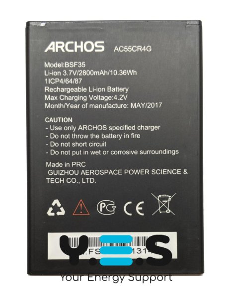 Акумулятор Archos AC55CR4G (BSF35) для смартфона, оригінальна заміна