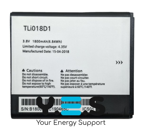 Акумулятор Alcatel TLi018D1 для One Touch Pop C3 4033D / 5015X / 5015D / D5 5038D