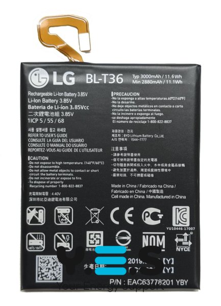 Акумулятор BL-T36 для LG K11 Plus/K30 2018/X410/LMX410/LMX410FC