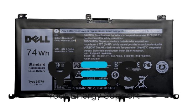 Акумулятор Dell Inspiron 15 7559/7566/7567/7759, 11.1V 74Wh (357F9)