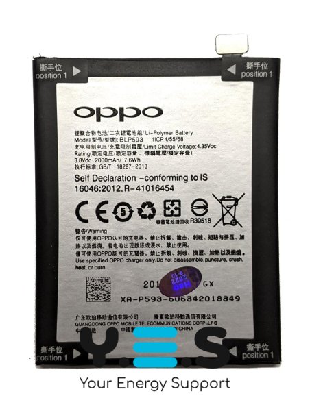 Акумулятор BLP593 для Oppo A31 / A31C / A31T / A31U (батарея)