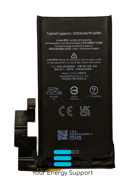 Акумулятор для Google Pixel 6 Pro (G63QN), батарея високої якості