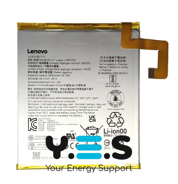 Акумулятор L18D1P32 для Lenovo Tab M10 TB-X505F / TB-X505L (заміна батареї)
