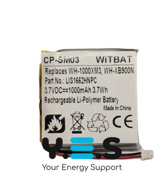Акумулятор Sony LIS1662HNPC для навушників WH-1000XM3/WH-1000XM4/WH-CH710N/B/WH-XB900/WH-XB900N