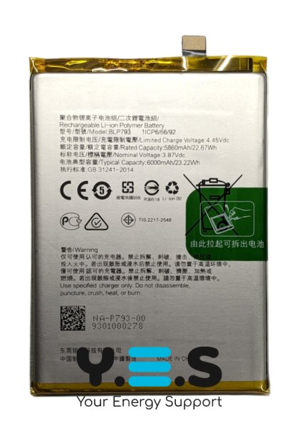 Акумулятор BLP793 для Realme C12/C15/C25/7i — надійна батарея для смартфона
