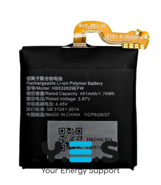 Акумулятор Huawei HB532629EFW для Huawei Watch D, GT Runner (Run-B19), MLY-B10