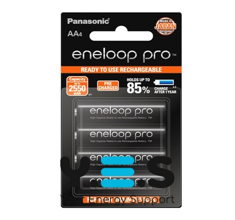 Акумулятори Panasonic Eneloop Pro AA Ni-MH 2500 мА·год, комплект 4 шт.
