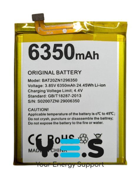 Акумулятор BAT20ZN1296350 для Doogee S96 / S96 Pro / S96 GT (заміна оригіналу)