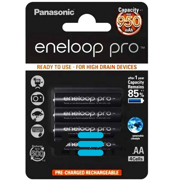 Акумулятори Panasonic Eneloop Pro AAA 950 мА·год Ni-MH, набір 4 шт.