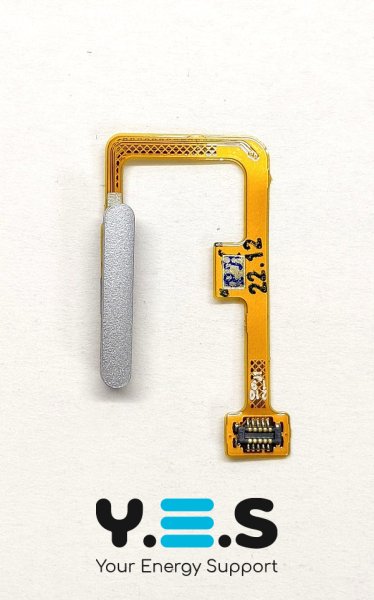 Шлейф кнопки зі сканером відбитка для Xiaomi Mi 11 Lite, сріблястий (Silver)