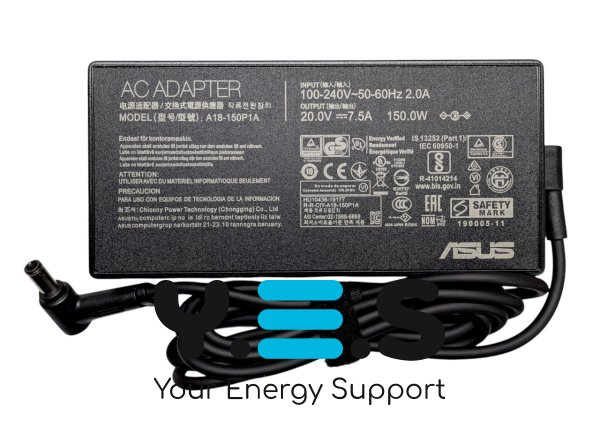 Зарядний блок живлення для Asus 150W 20V 7.5A, штекер 6.0×3.7 мм (A18-150P1A)
