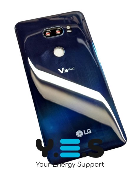 Задня кришка (панель) для LG V35 ThinQ, синя
