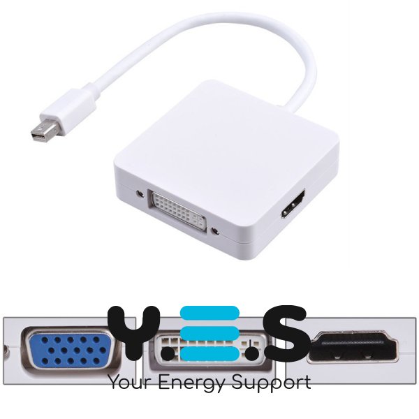 Перехідник Apple Mini DisplayPort/Thunderbolt на HDMI/DVI/VGA (Mini DP)