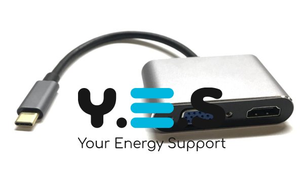 Конвертер USB Type‑C→HDMI/VGA для MacBook iMac, підтримка MHL