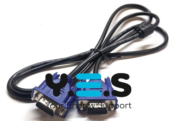 Кабель VGA–VGA 1,5 м для підключення монітора/проєктора (D-Sub 15)