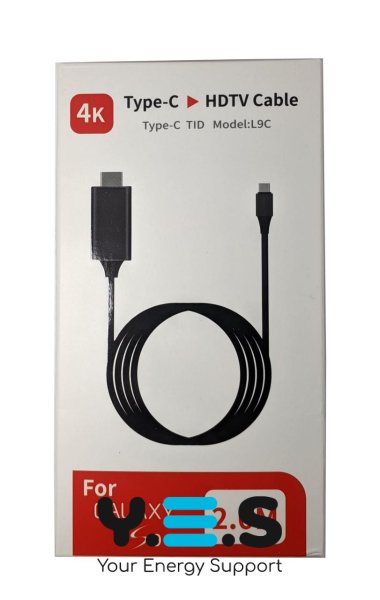 Кабель-перехідник USB‑C/Thunderbolt 3 → HDMI 4K для Samsung DeX та MacBook