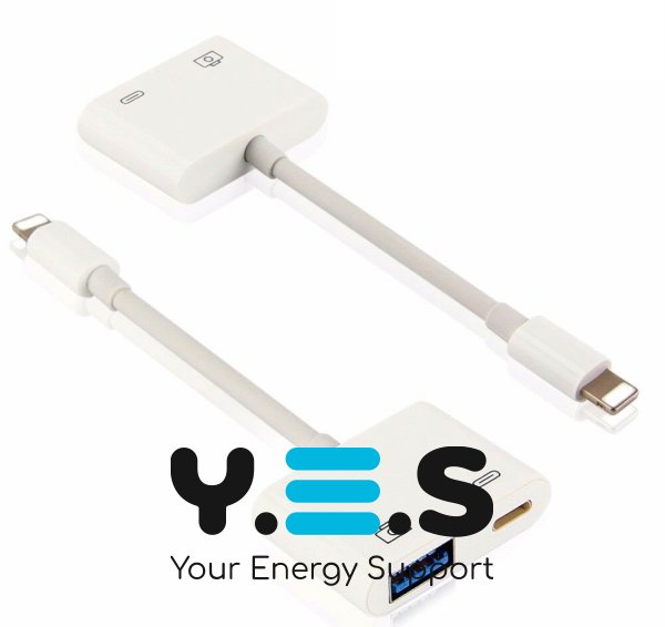 Перехідник Apple Lightning‑OTG USB для iPhone та iPad (MK0W2)