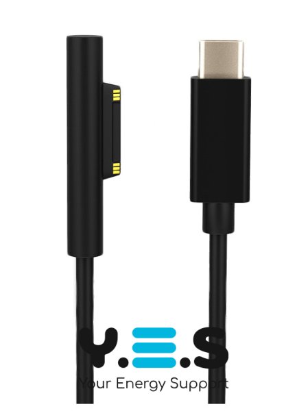 Зарядний кабель USB‑C PD 15V для Microsoft Surface Pro 3/4/5/6 та Surface Book 1/2